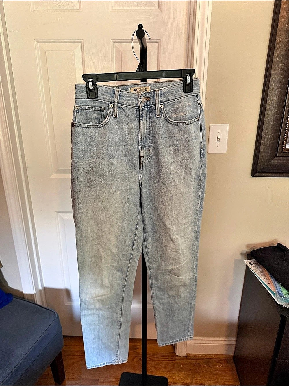 Madewell The Curvy Perfect Vintage Jean Straight Leg Jeans Waist 24 Blue